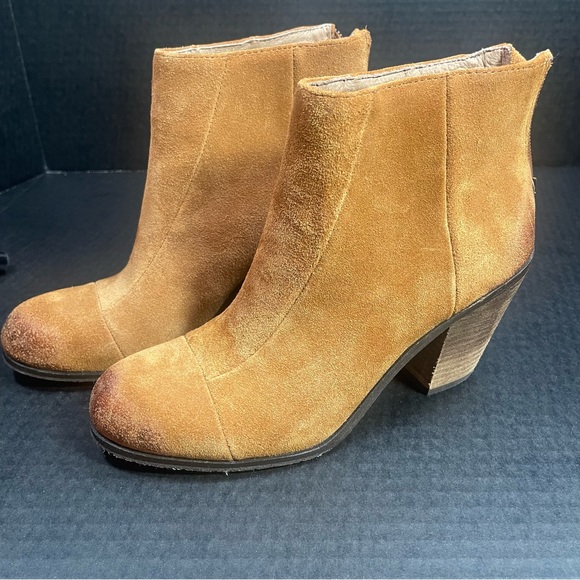 Vince Camuto Shoes - Vince Camuto Light Brown distressed suede booties 5.5M 3” heels PRICE VERY FIRM!